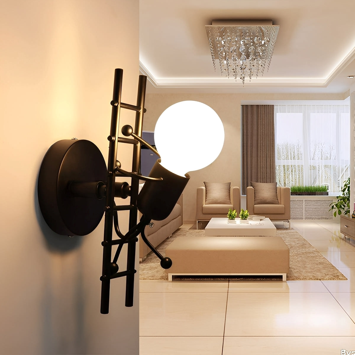 Nerio – Moderne Wandlampe in Treppenform