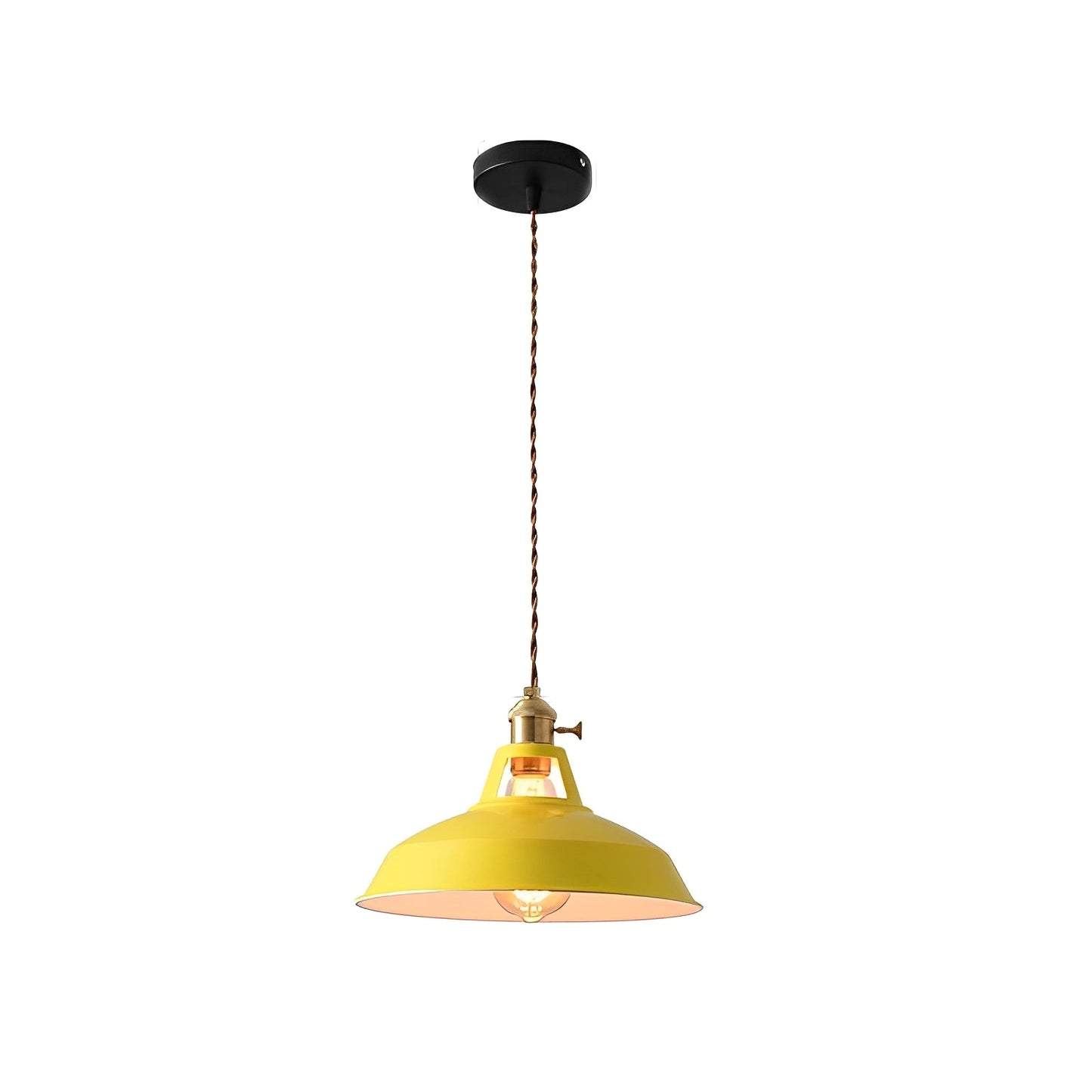 Mella – Industrie-Hängelampe im Macaron-Design aus Metall