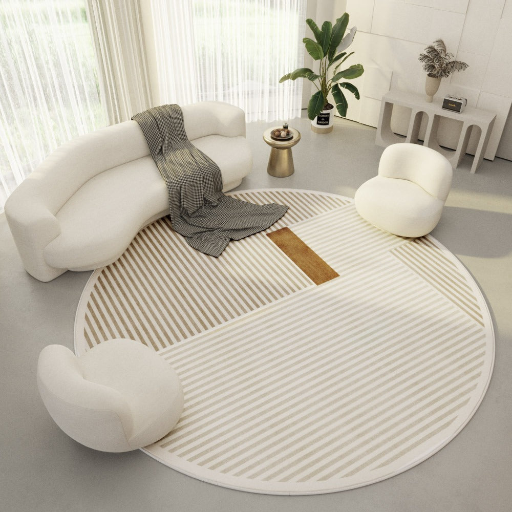 Mira – Moderner Runder Teppich im Einfachen Design