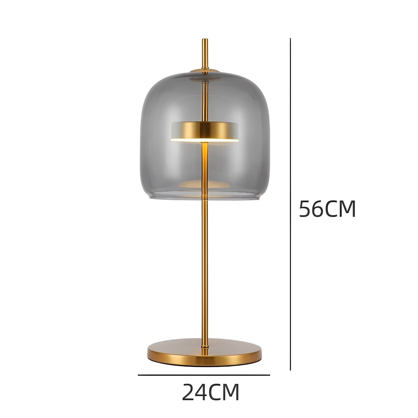 Kimel – Moderne LED-Glas-Tischlampe
