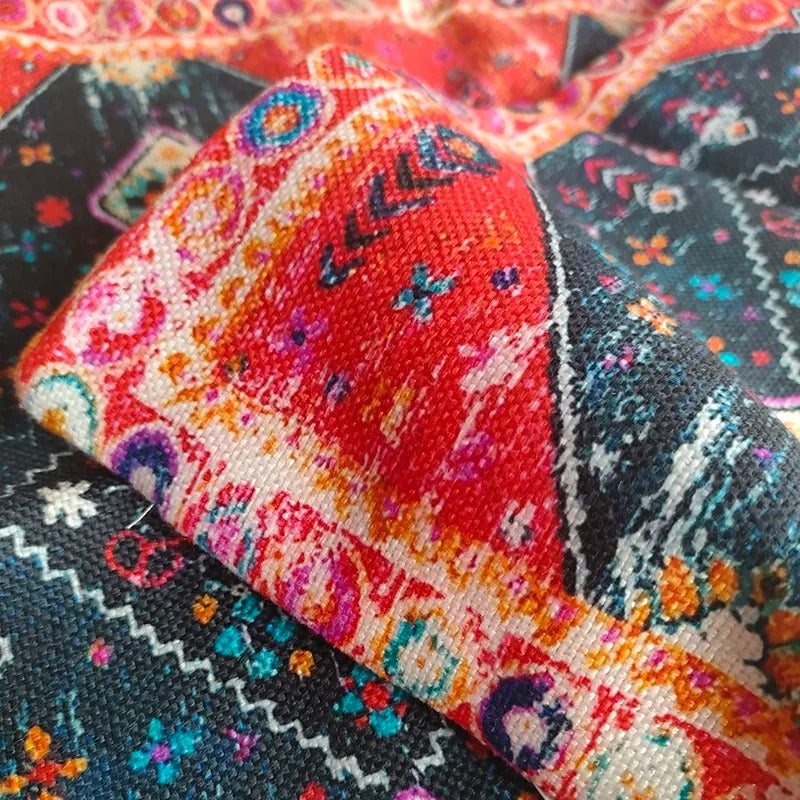 Yara – Boho-Kissen mit geometrischem Design