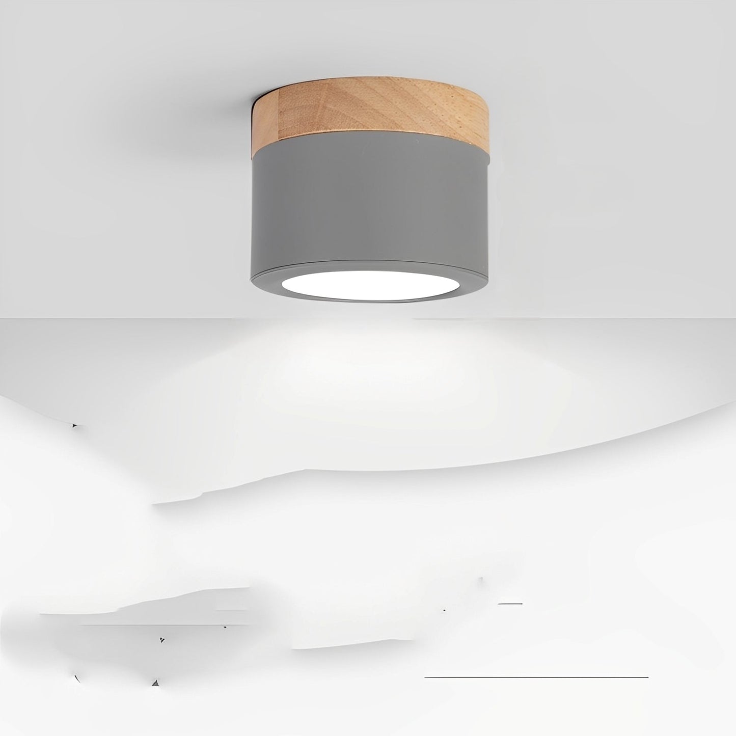 Lumi – Zylinder-Deckenlampe im nordischen Stil