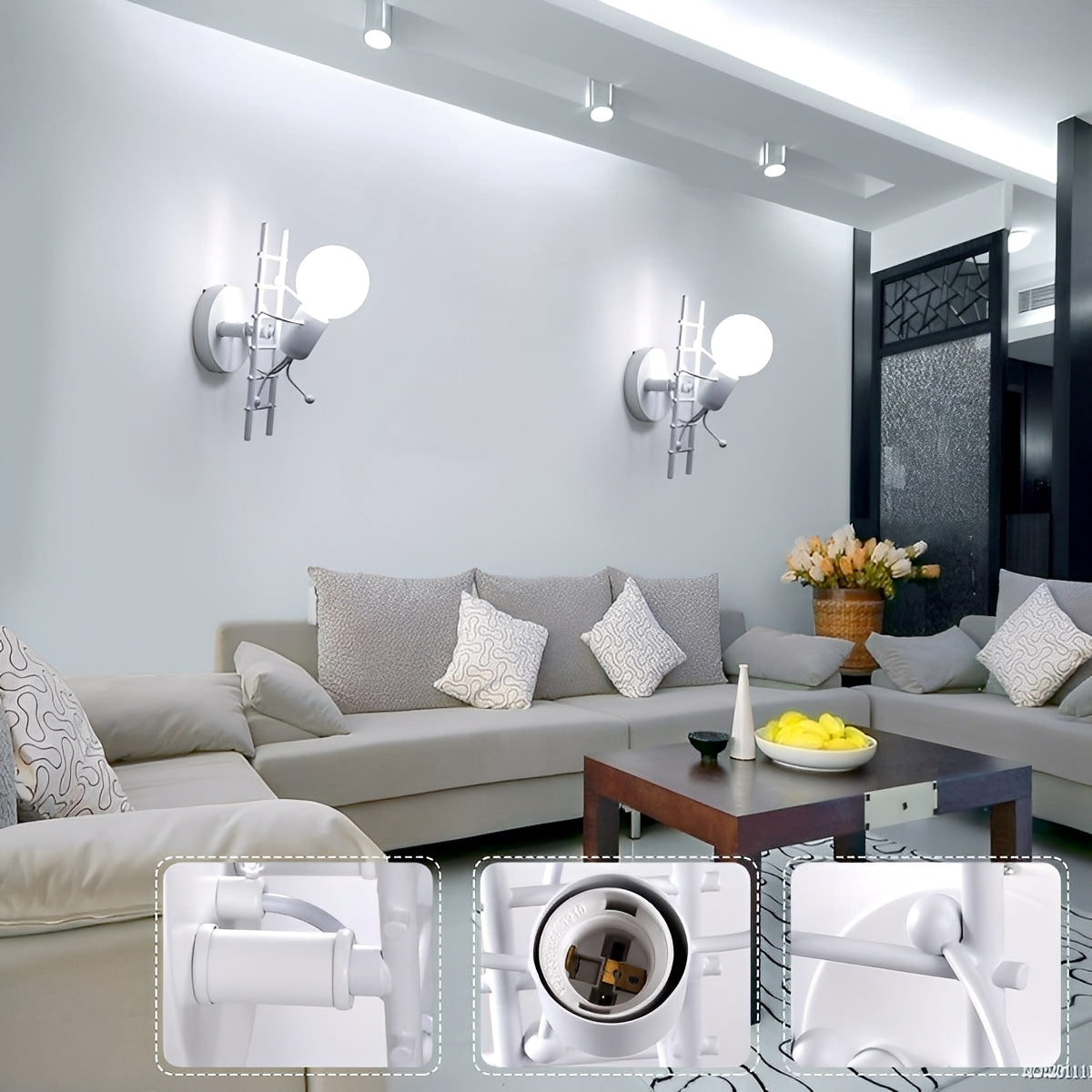 Nerio – Moderne Wandlampe in Treppenform