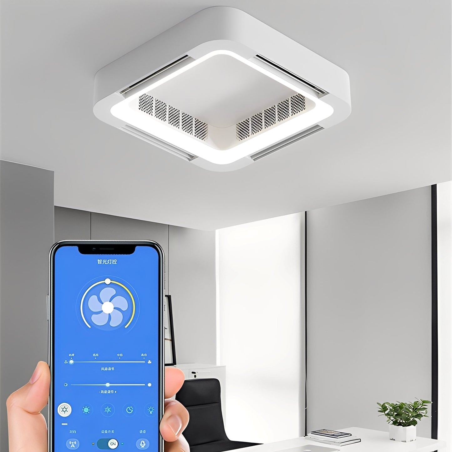 Akeno – Smarte Deckenventilatorlampe