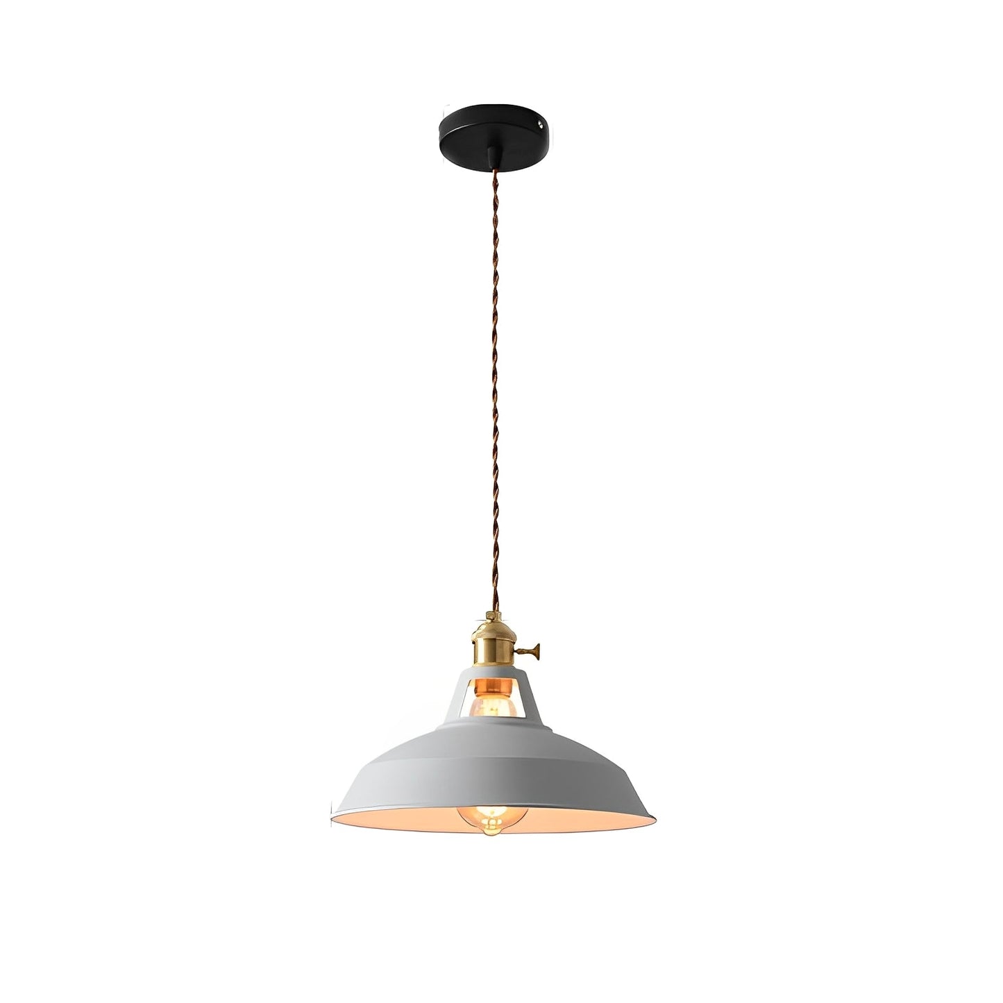 Mella – Industrie-Hängelampe im Macaron-Design aus Metall