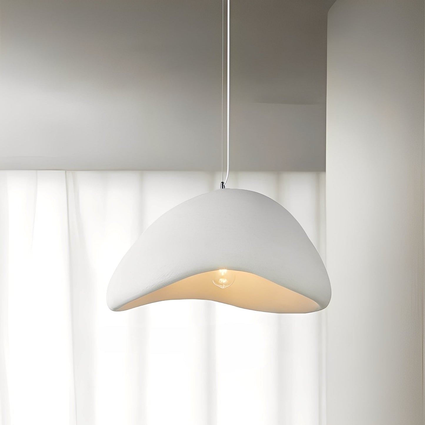 Jisoo – Schlichte Glas-Bohnen-Deckenleuchte
