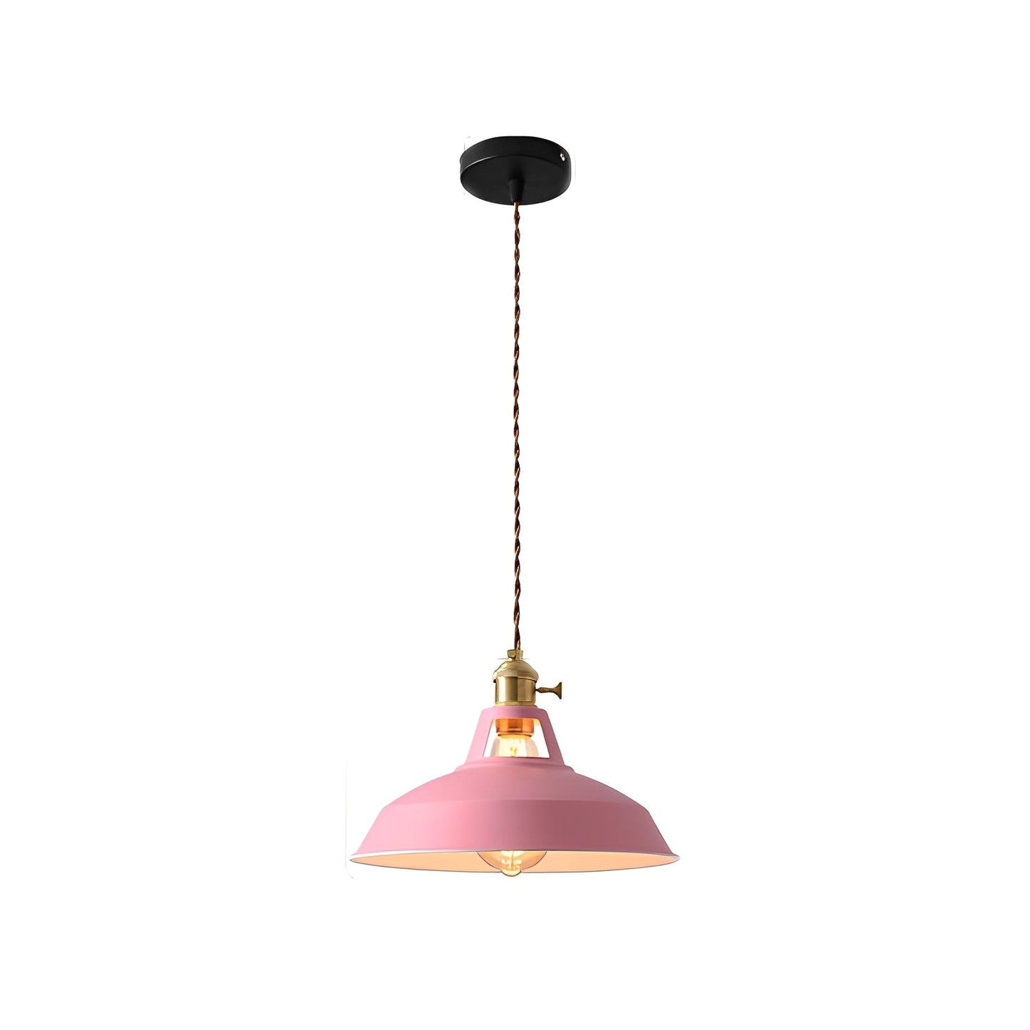 Mella – Industrie-Hängelampe im Macaron-Design aus Metall