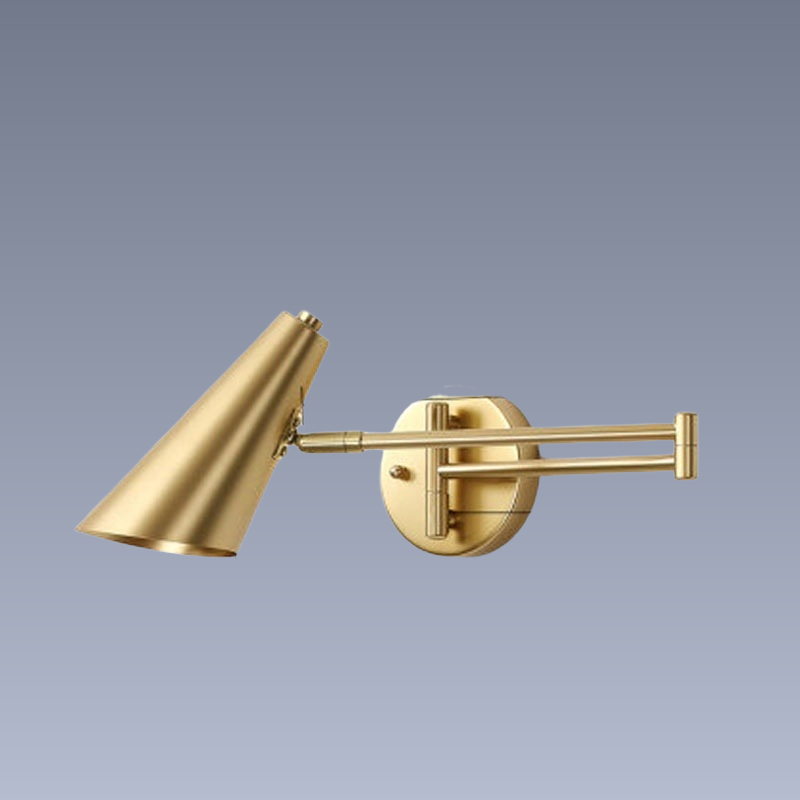 Mira – Klappbare Lampe für die Wand mit beweglichem Arm