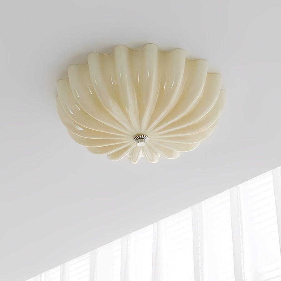 Hana – Glas-Deckenleuchte im modernen Cream-Stil