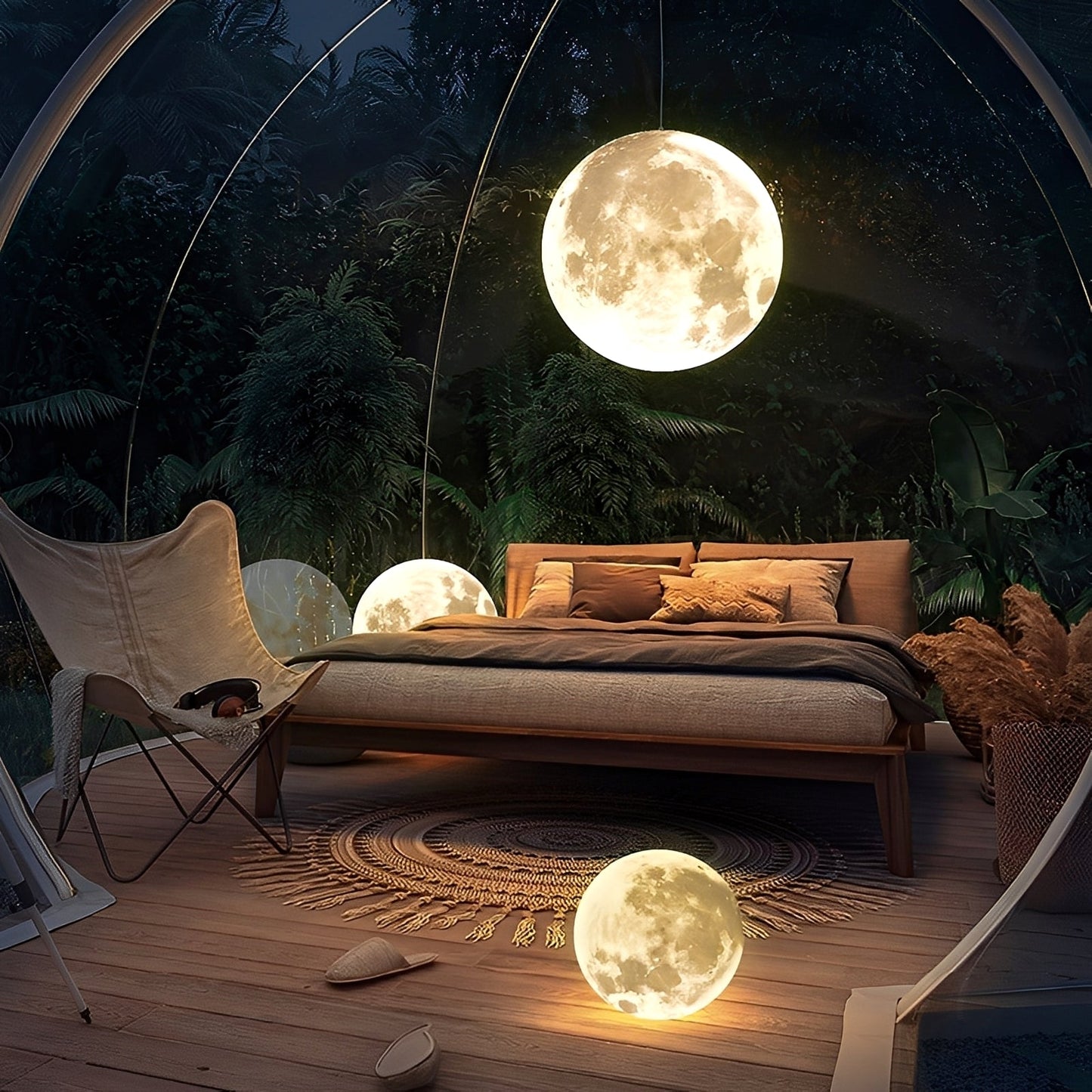 Sayuri – Moderner Mond-Lüster