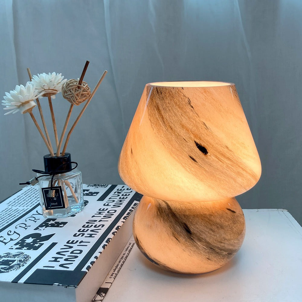 Yuna – Handgefertigte Glas-Pilzlampe
