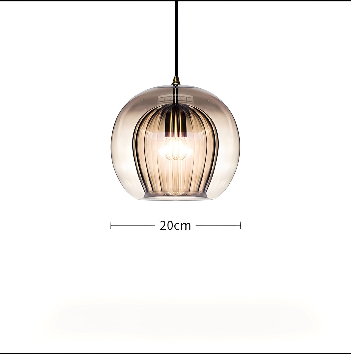 Mira – Einfache Glas-Pendelleuchte