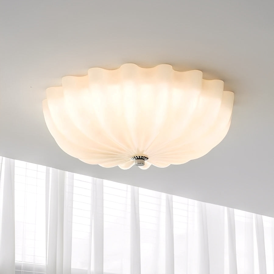 Hana – Glas-Deckenleuchte im modernen Cream-Stil