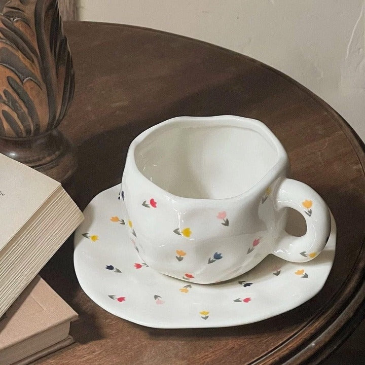 Arielle – Retro Herztassen Kaffeebecher