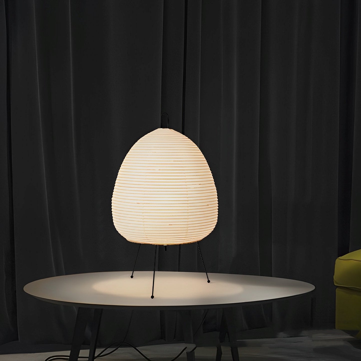 Suki – Japanische Tischlampe mit Reispapier-Lampenschirm