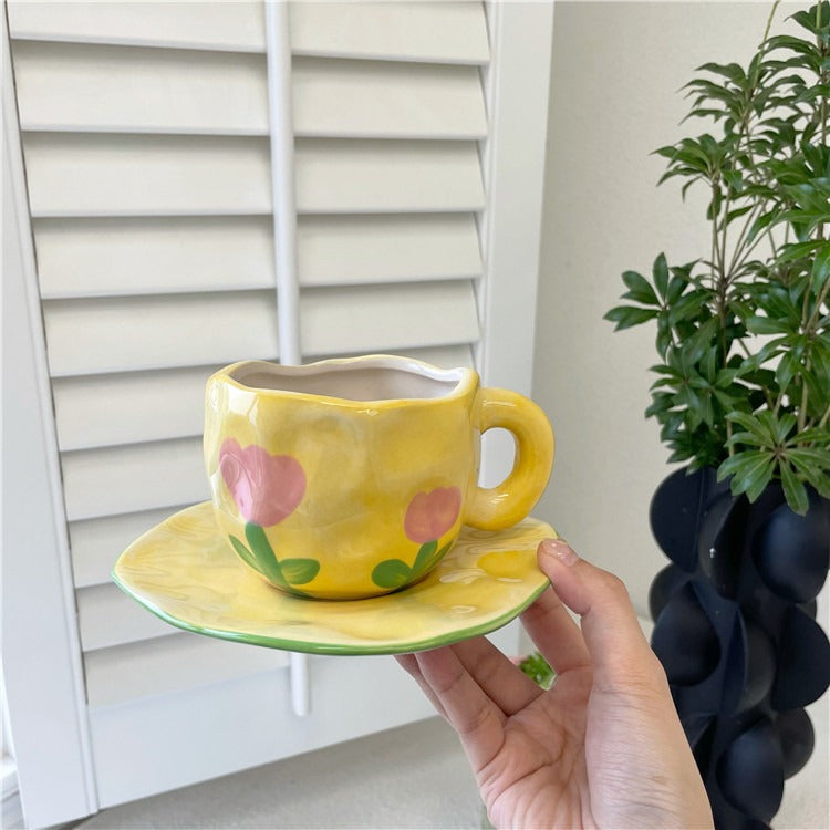 Arielle – Retro Herztassen Kaffeebecher
