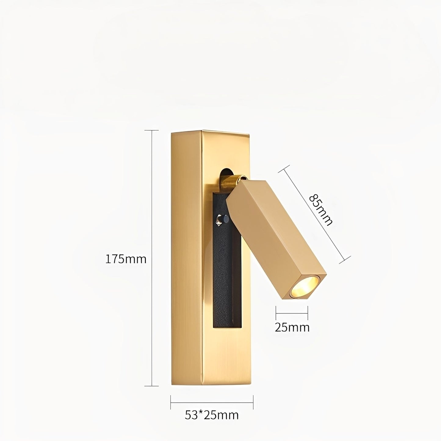 Riley – Amerikanische LED-Wandleuchte zum Lesen