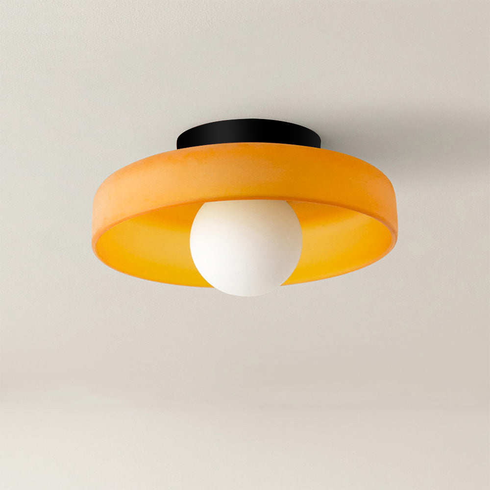 Camille – Französische Retro-Deckenlampe aus Glas