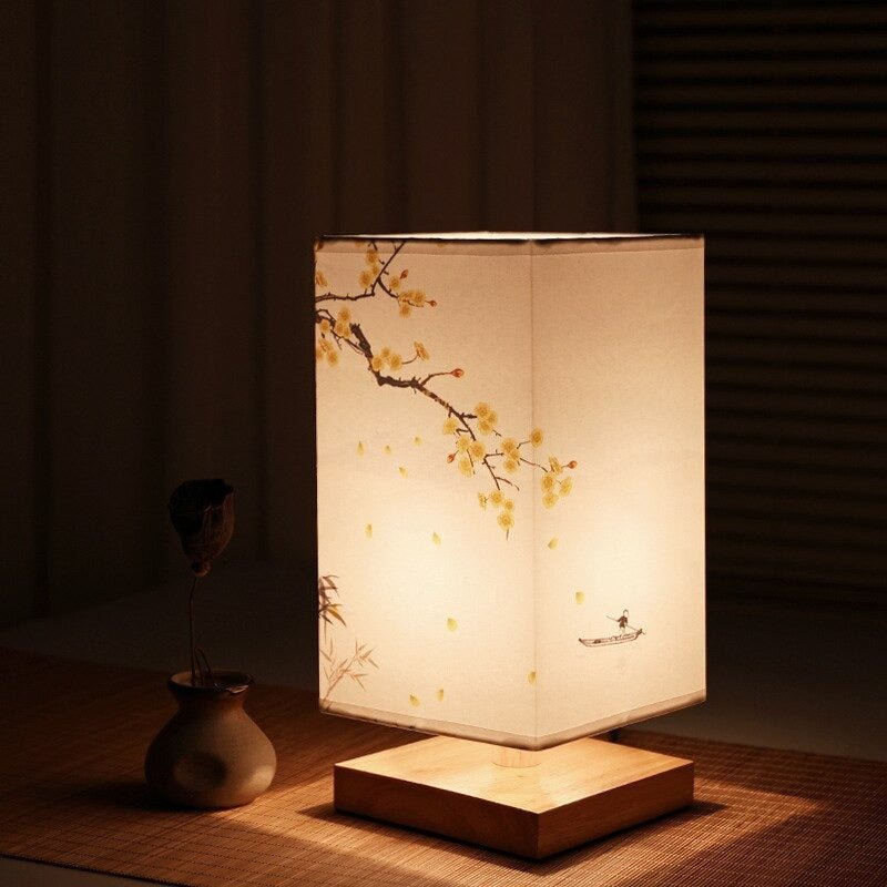 ZenGlow – Japanisch-skandinavische Tischlampe für Ruheoasen