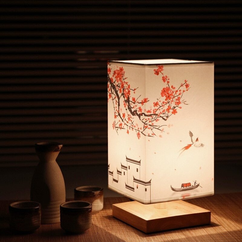 ZenGlow – Japanisch-skandinavische Tischlampe für Ruheoasen