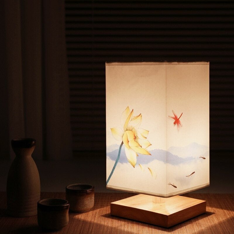 ZenGlow – Japanisch-skandinavische Tischlampe für Ruheoasen
