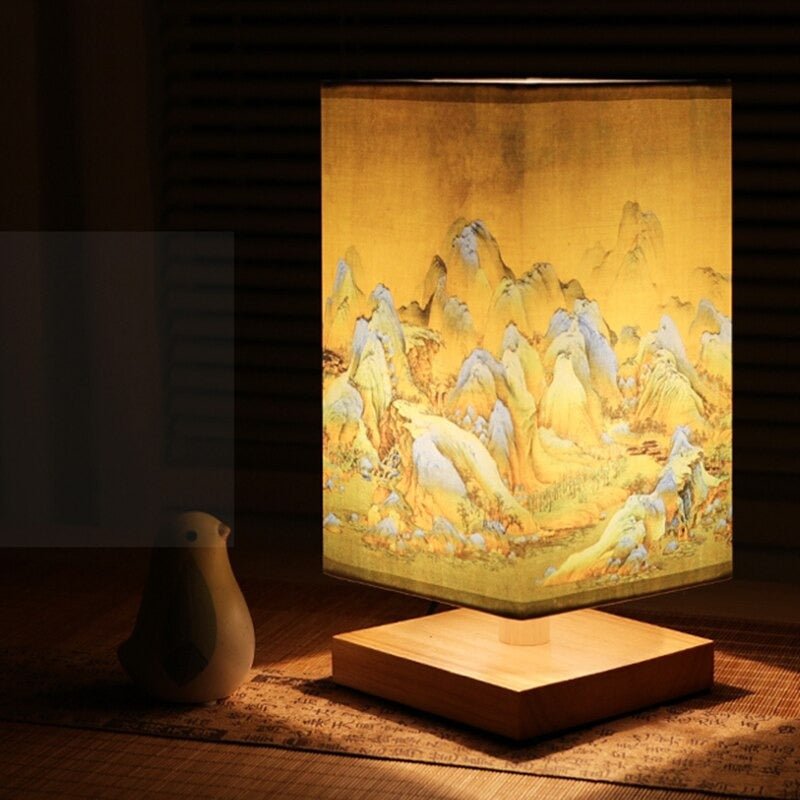 ZenGlow – Japanisch-skandinavische Tischlampe für Ruheoasen