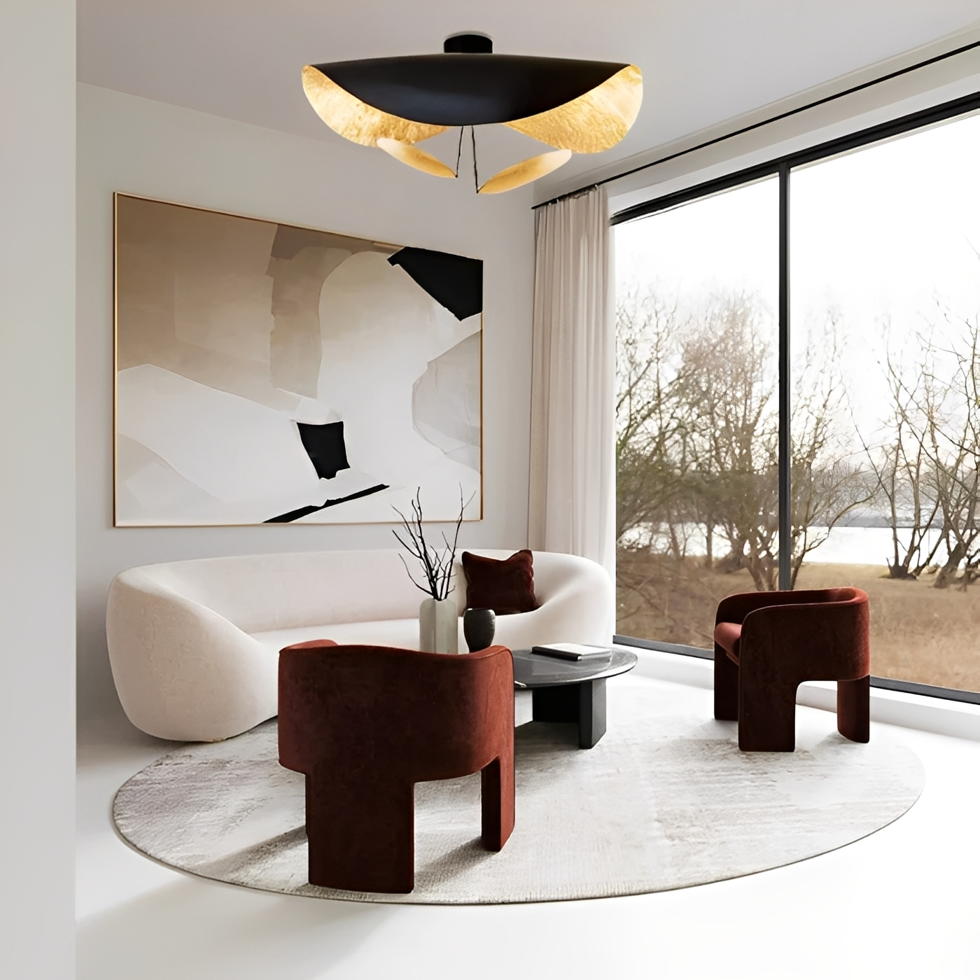 Vega – Moderne UFO-Deckenlampe im nordischen Stil