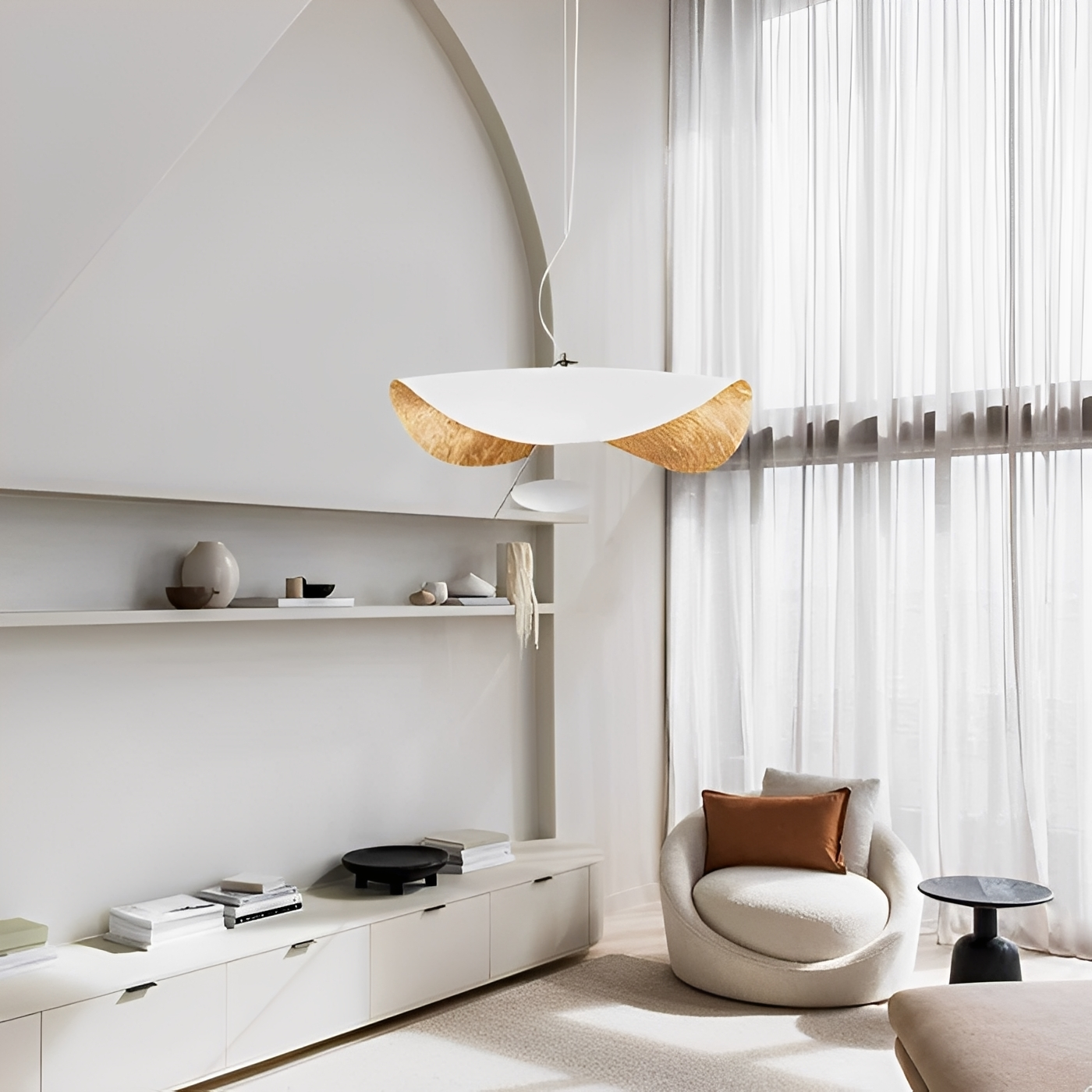 Vega – Moderne UFO-Deckenlampe im nordischen Stil