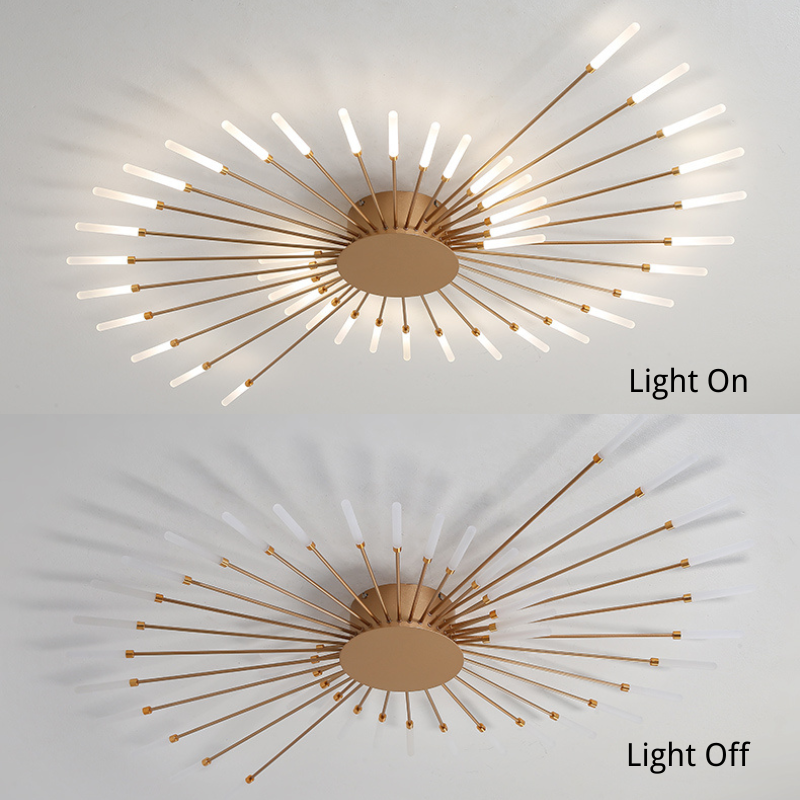 FireGlow – Deckenlampe mit funkelndem Feuerwerk-Design