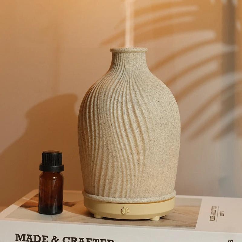 VaseMist – Ultraschall Aroma-Diffusor in moderner Vasenform aus Kunstharz