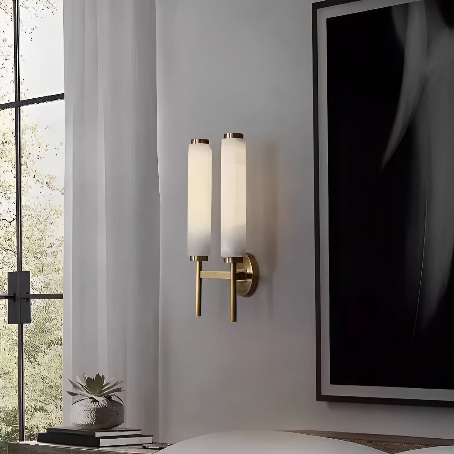 Vivia – Zeitgemäße Wandlampe mit Marmordetails: Stilvolle Eleganz für Ihre Wände