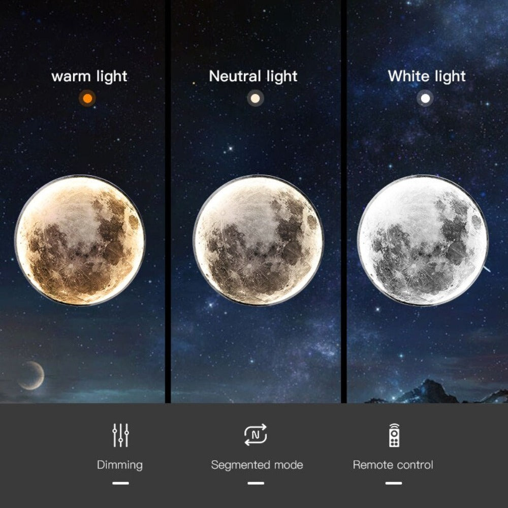Stjärnljus - 3D LED Mond oder Erde Decken-/Wandleuchte