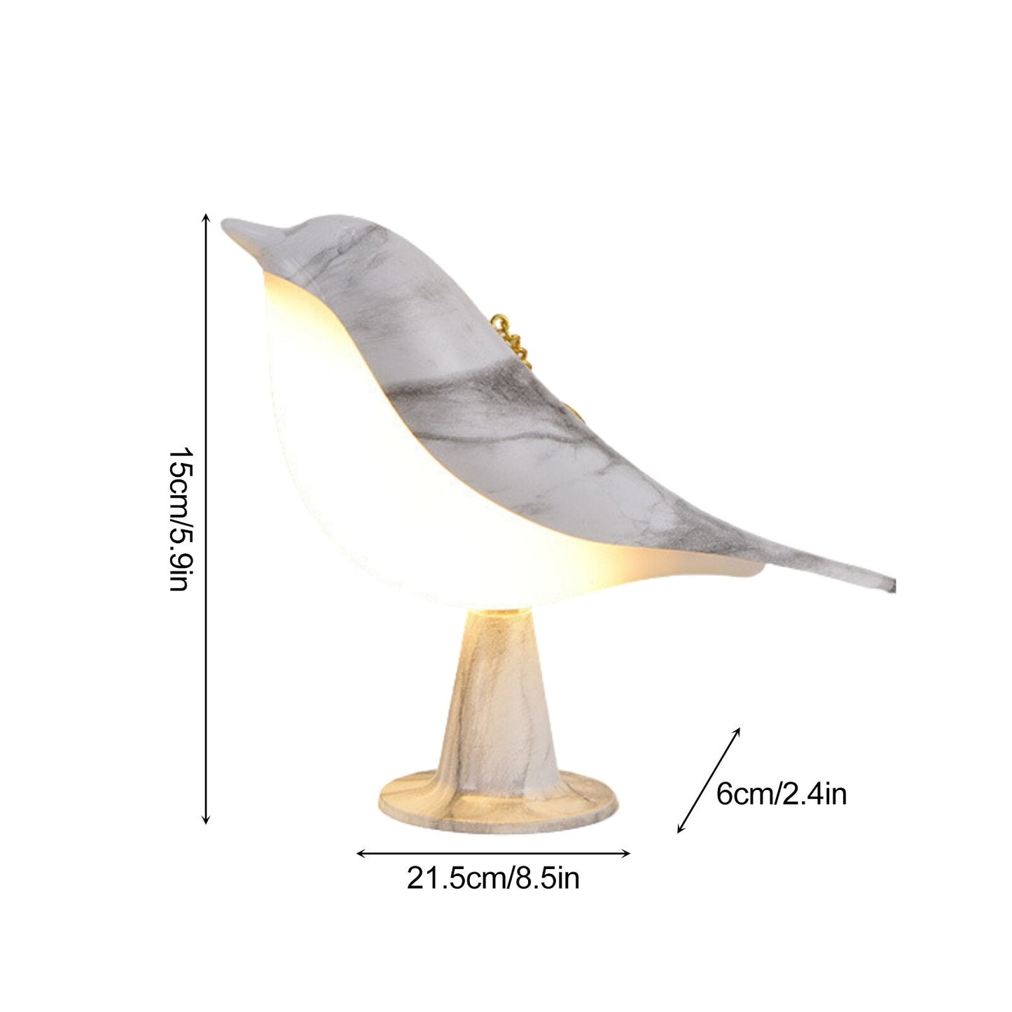 MissBird – Verspielte Vogel-Lampe mit sanfter Beleuchtung