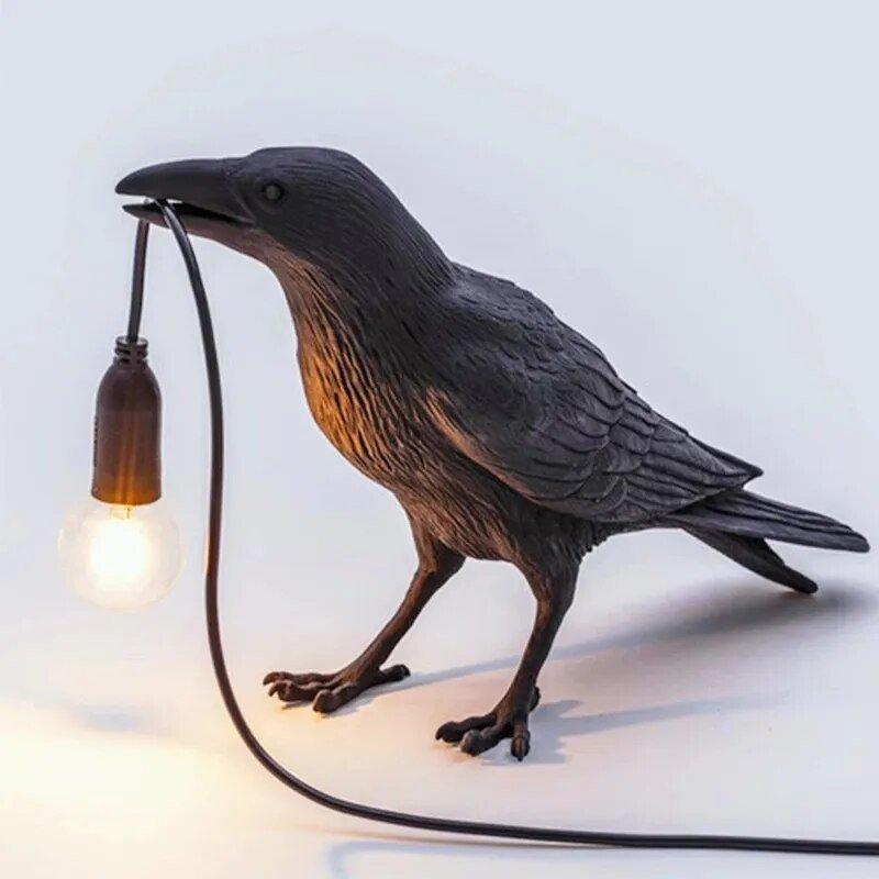 Lambert – Nordische Vogel-Lampe als Tisch- oder Wandleuchte