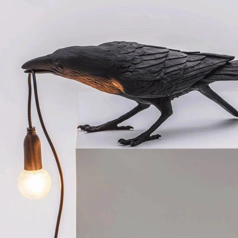 Lambert – Nordische Vogel-Lampe als Tisch- oder Wandleuchte