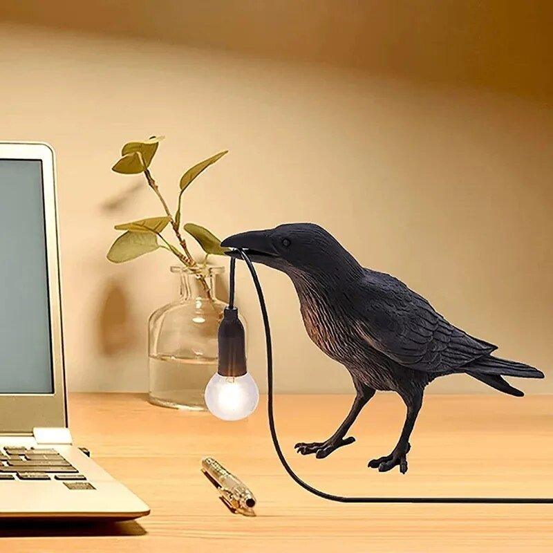 Lambert – Nordische Vogel-Lampe als Tisch- oder Wandleuchte