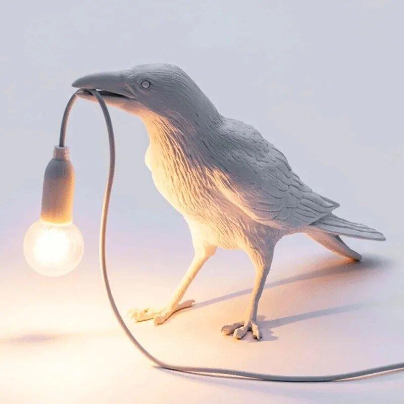 Lambert – Nordische Vogel-Lampe als Tisch- oder Wandleuchte
