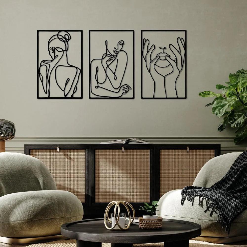 Vero - Modernes Gesichtsdekor in Hand aus Eisen