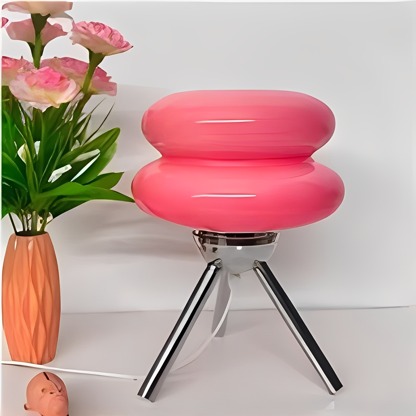 Yaren – Glastischlampe im Burger-Stil