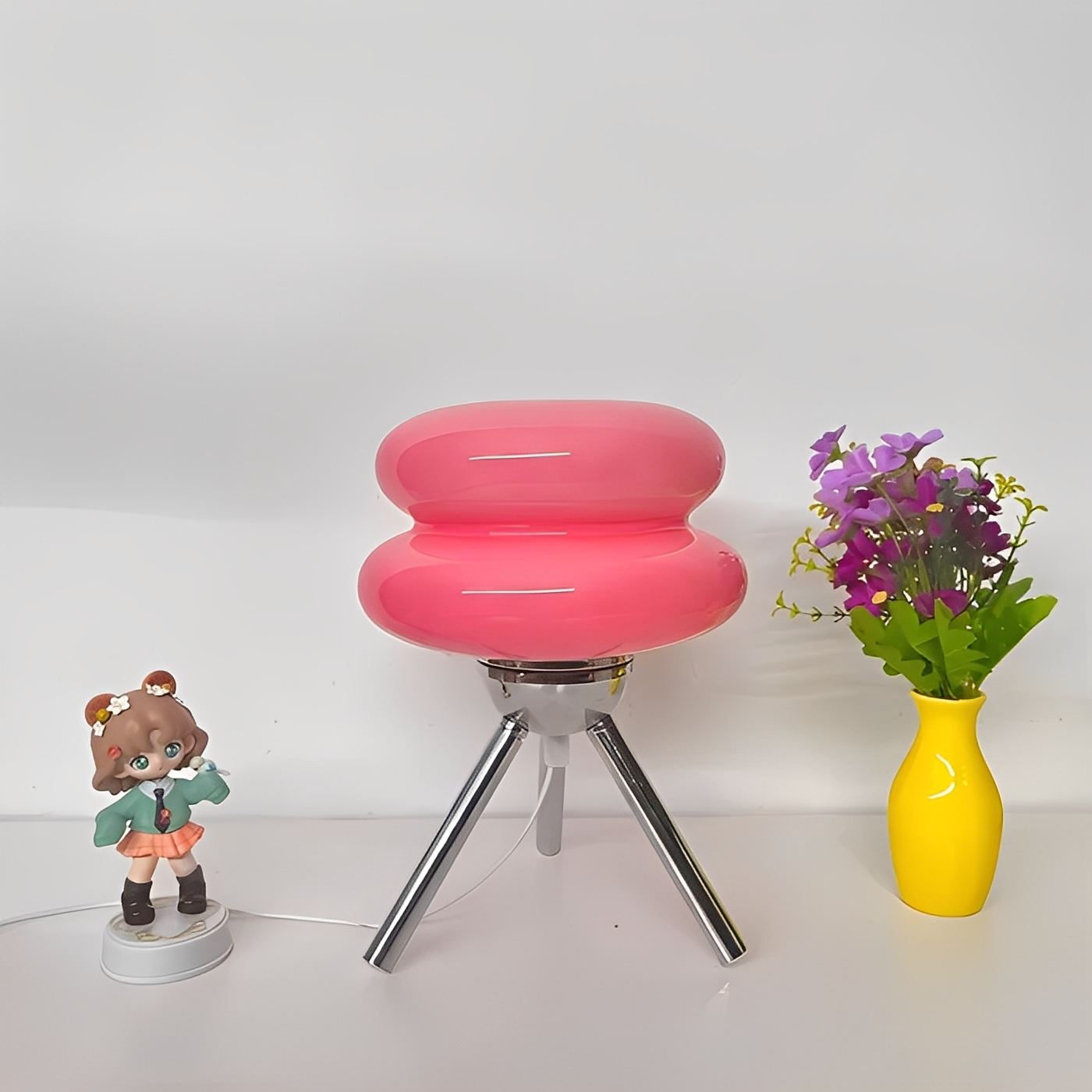 Yaren – Glastischlampe im Burger-Stil