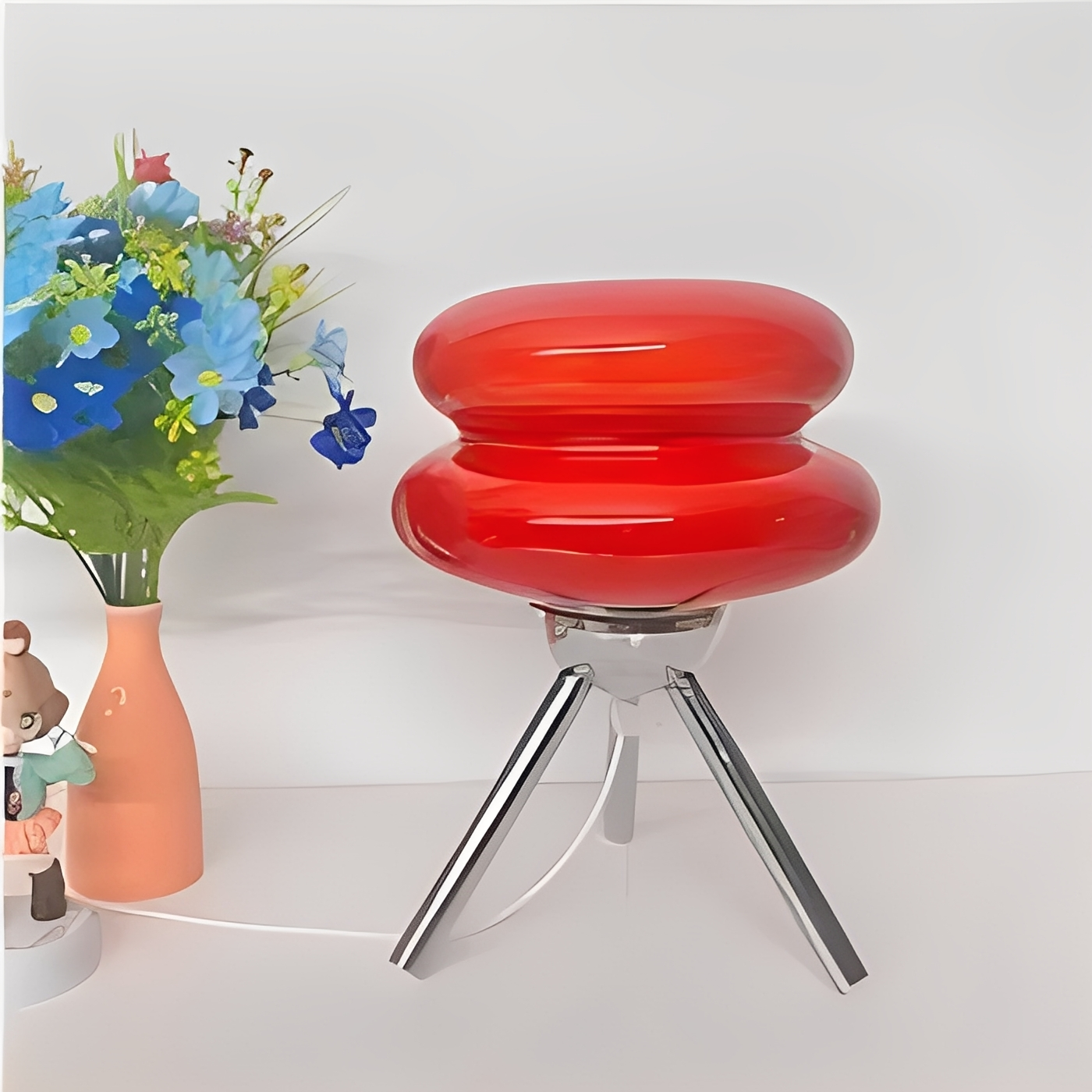 Yaren – Glastischlampe im Burger-Stil