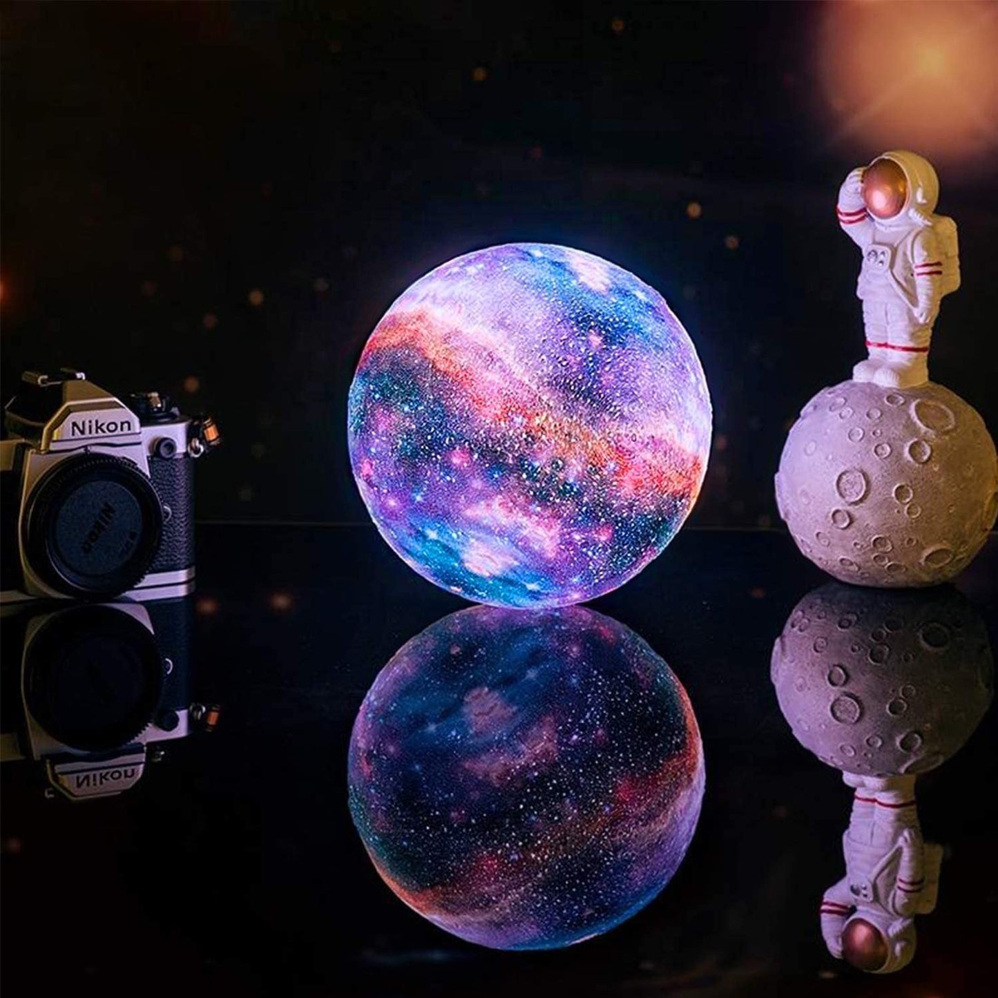 StarAura – Nachtlampe mit Sternenhimmel & Touch-Steuerung