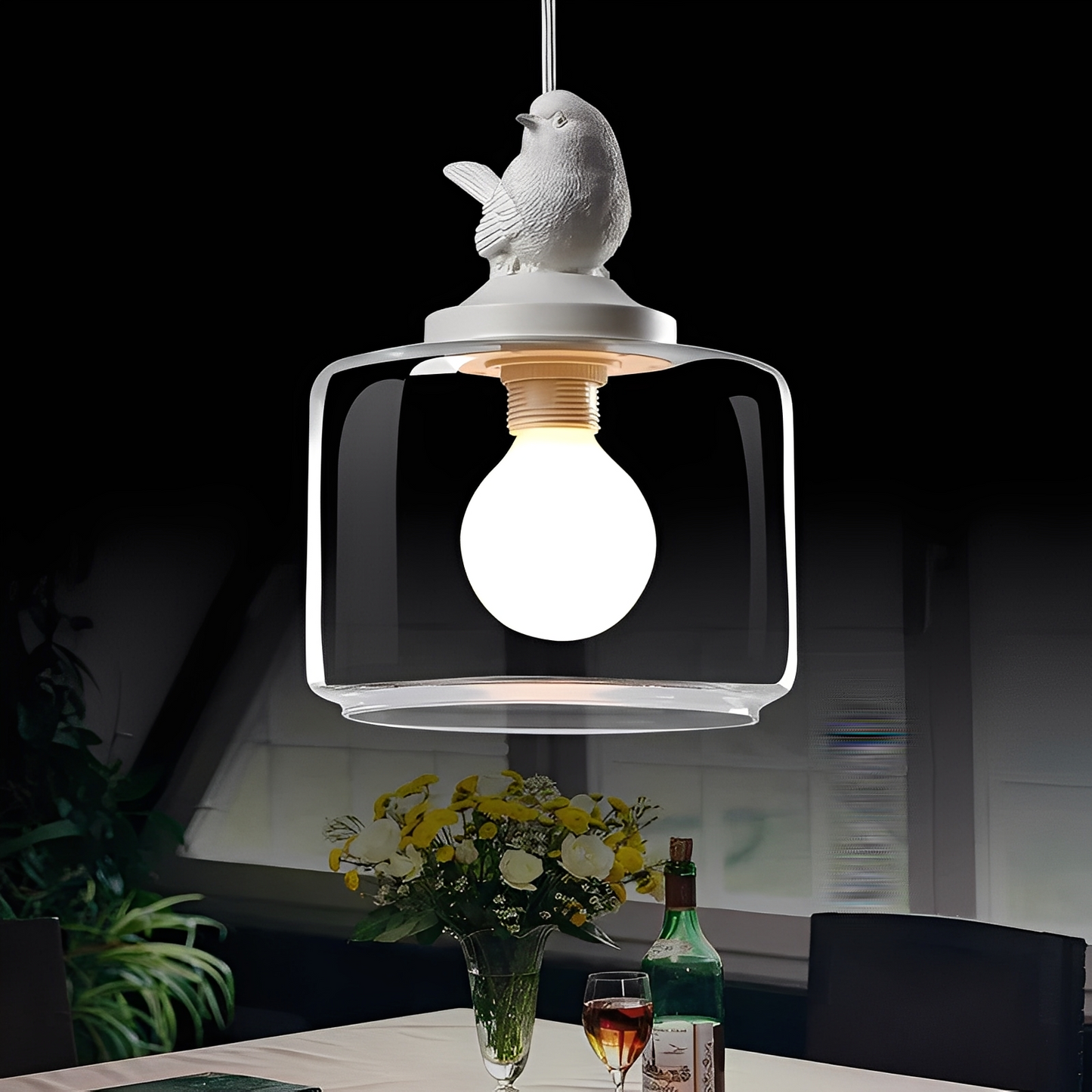 Aurel – Designer-Vogel-Pendelleuchte