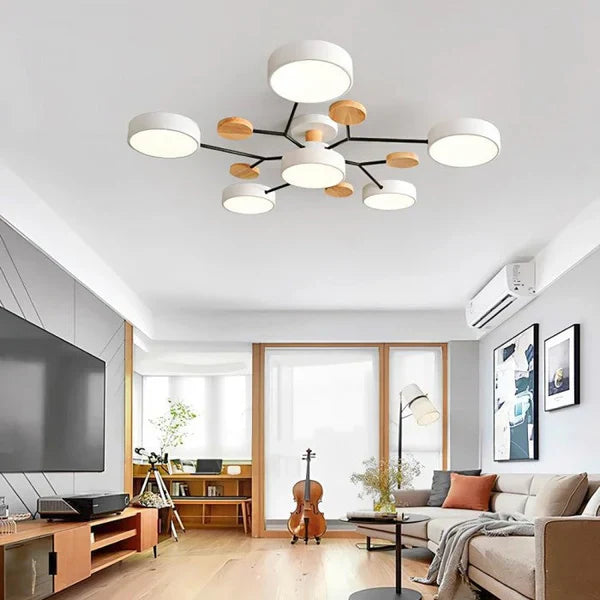NordGlow – Skandinavische LED-Deckenleuchte mit Ästen
