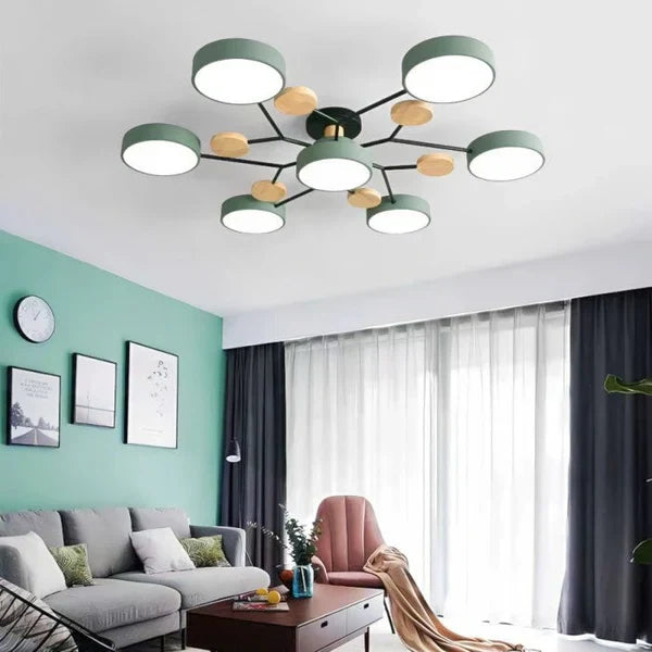 NordGlow – Skandinavische LED-Deckenleuchte mit Ästen