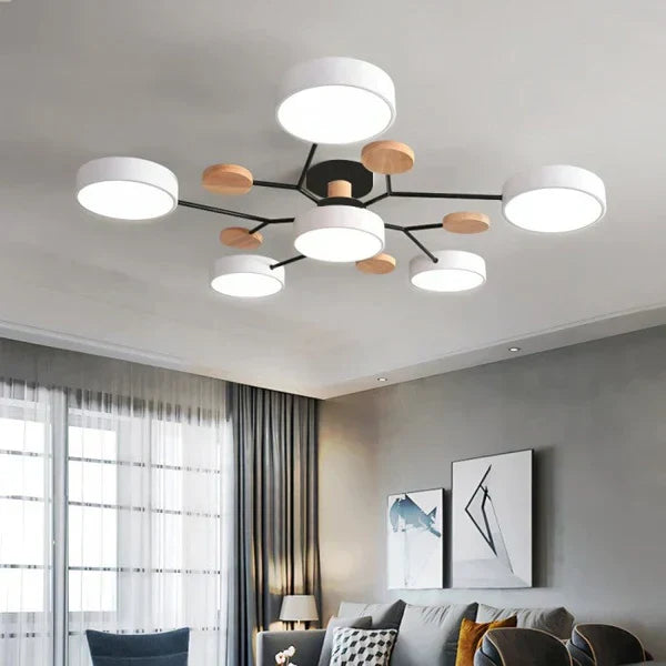 NordGlow – Skandinavische LED-Deckenleuchte mit Ästen