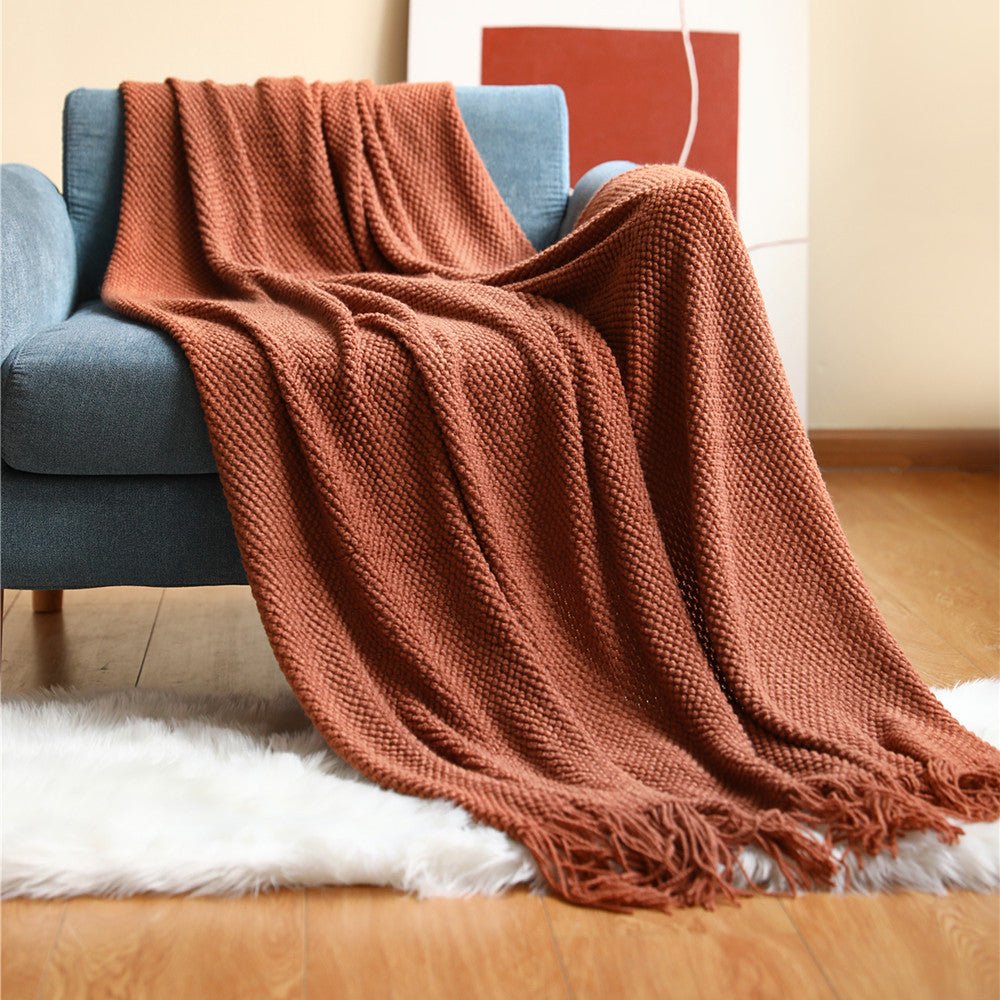 NordStrick – Kuschelige Grobstrickdecke im nordischen Hygge-Stil