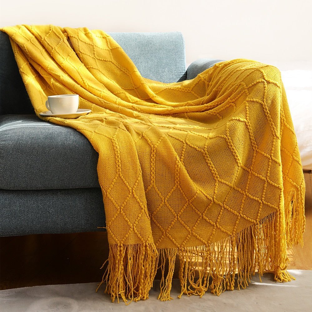 Uela – Kuscheldecke aus Korallenfleece im Einfarb-Look