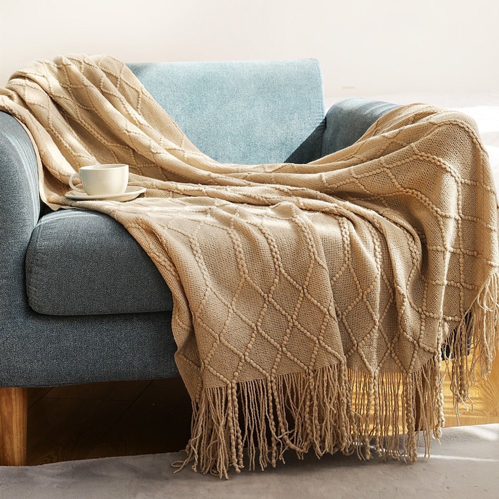Uela – Kuscheldecke aus Korallenfleece im Einfarb-Look