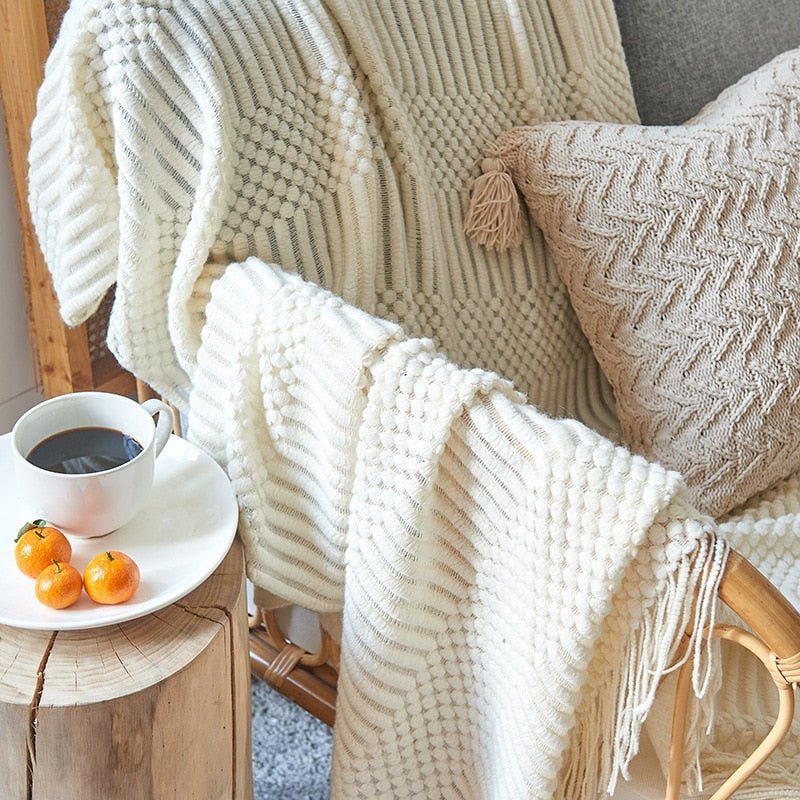 Uela – Kuscheldecke aus Korallenfleece im Einfarb-Look